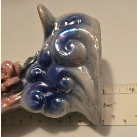 VTG Ceramic Pastel Fish Shaped Bud Vase 8" - Picture 7 of 7